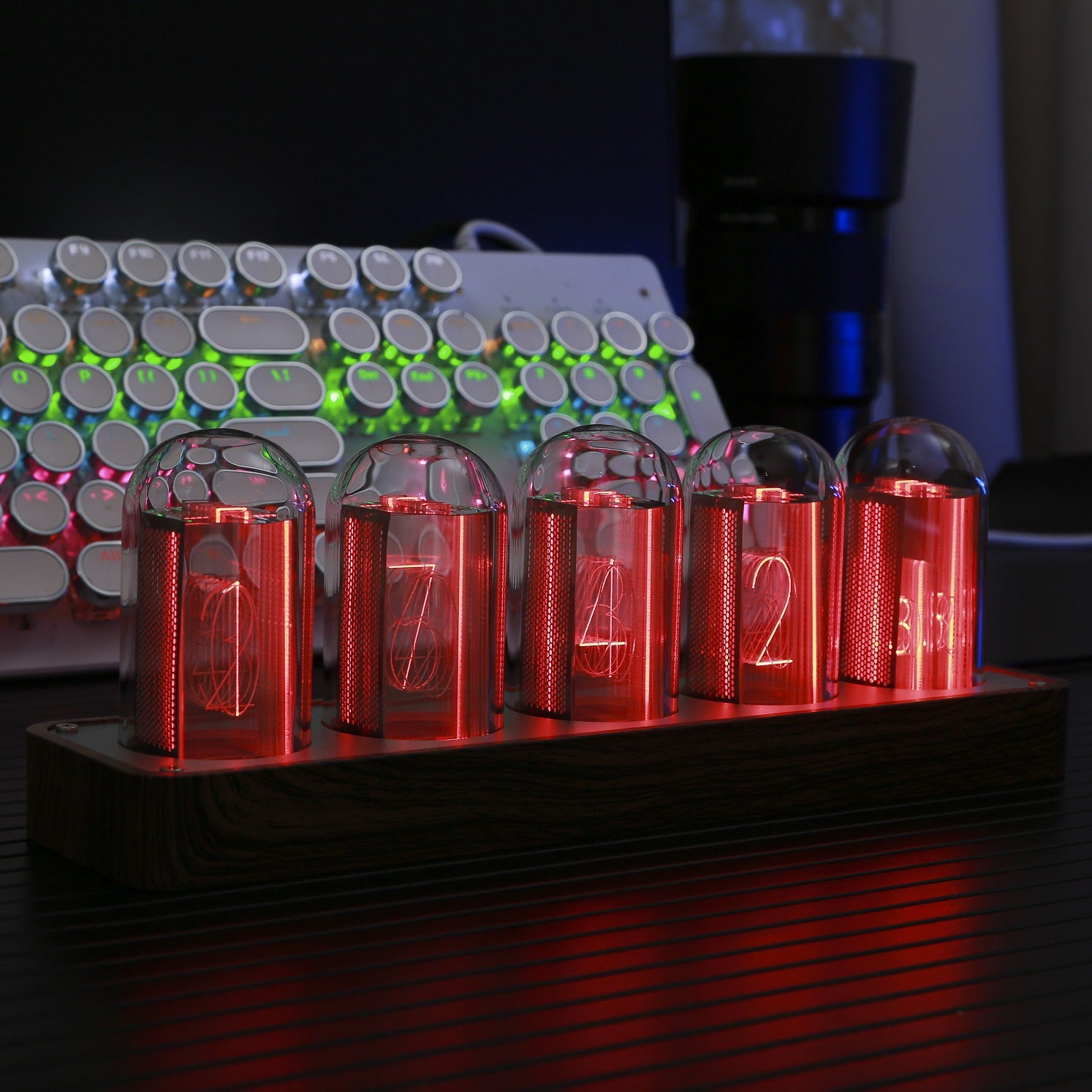 Nixie LED Tube Clock, With RGB | 5 Tube versions - Nordeco House