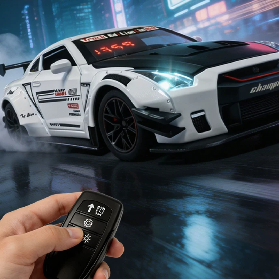 Sports car alarm clock model detail view five