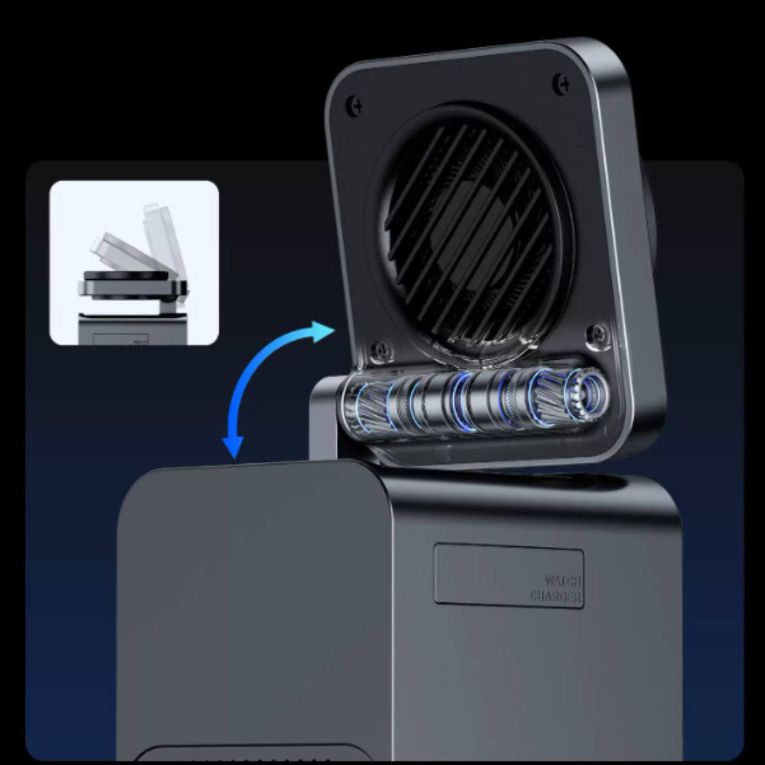 Foldable stand and fan structure display