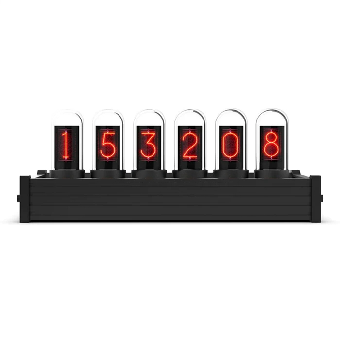 Black EleksTube IPS RGB clock display