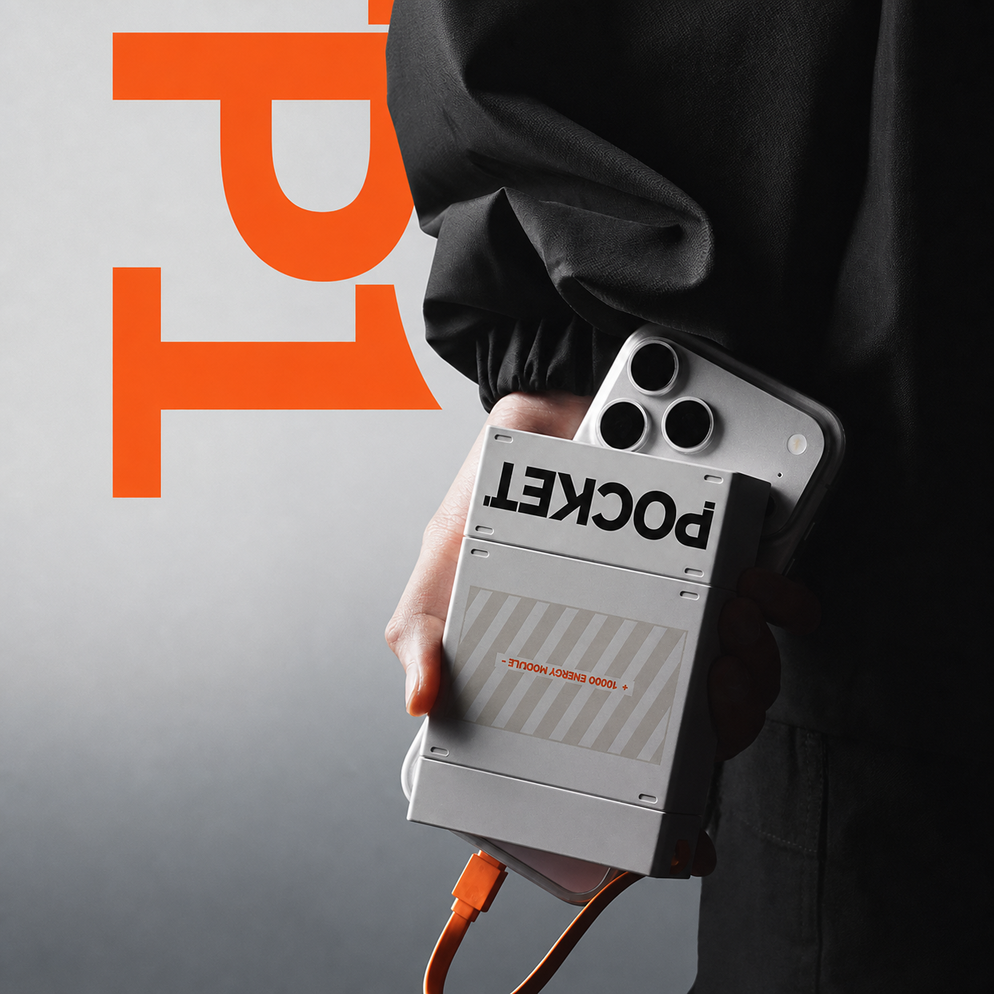 T3 modular power bank magnetic carry design
