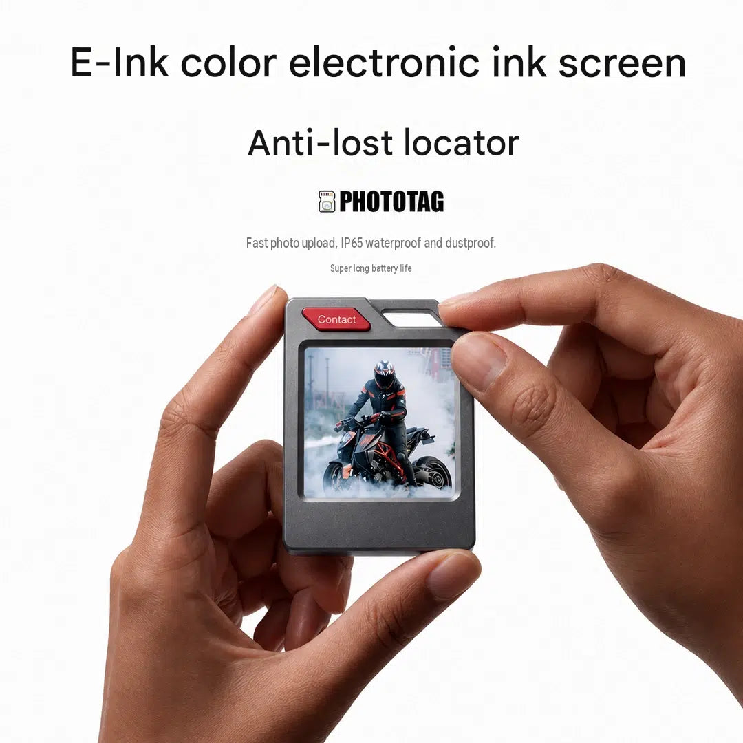 PhotoTag E-Ink color electronic ink screen anti-lost locator