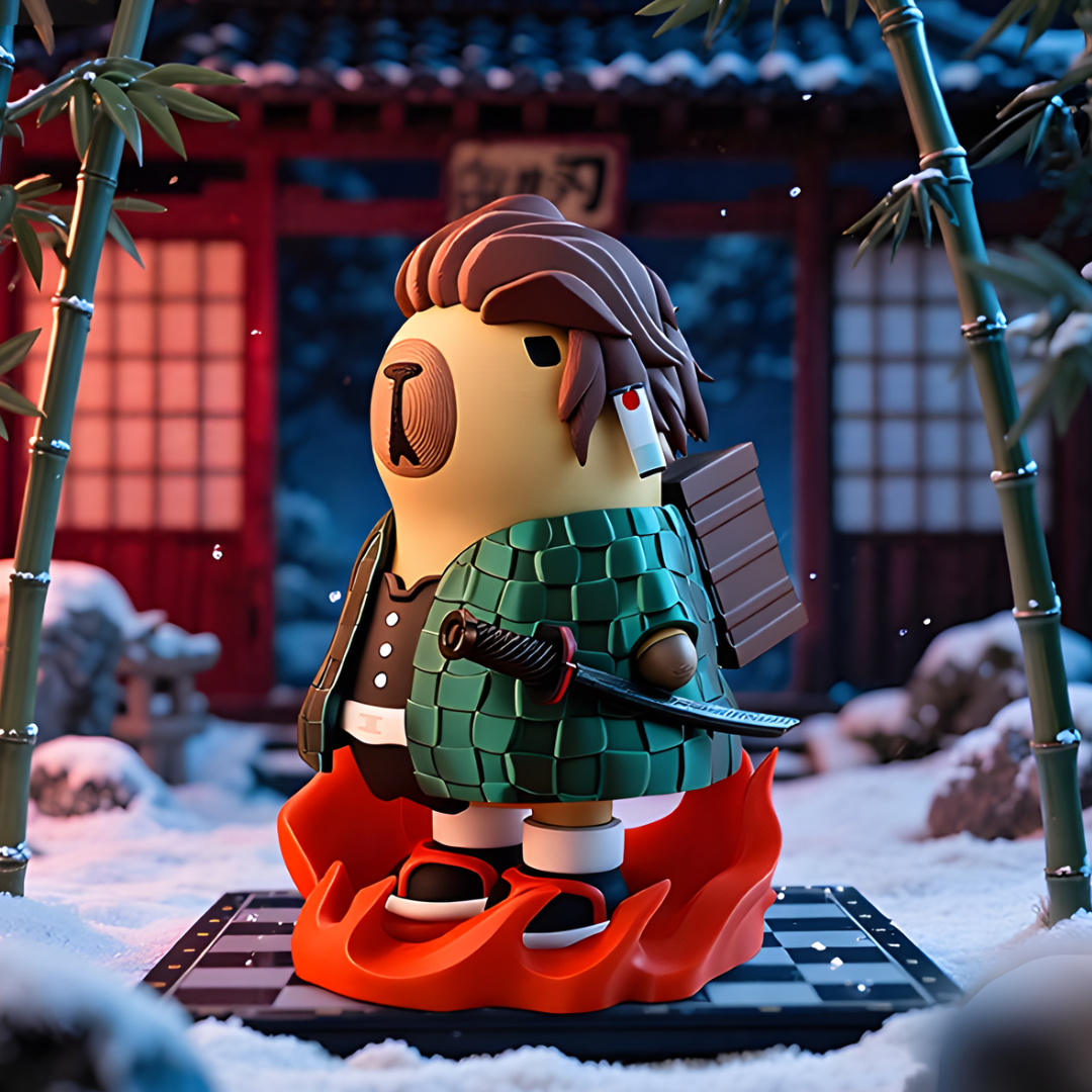 Capybara 3D Printed Figure