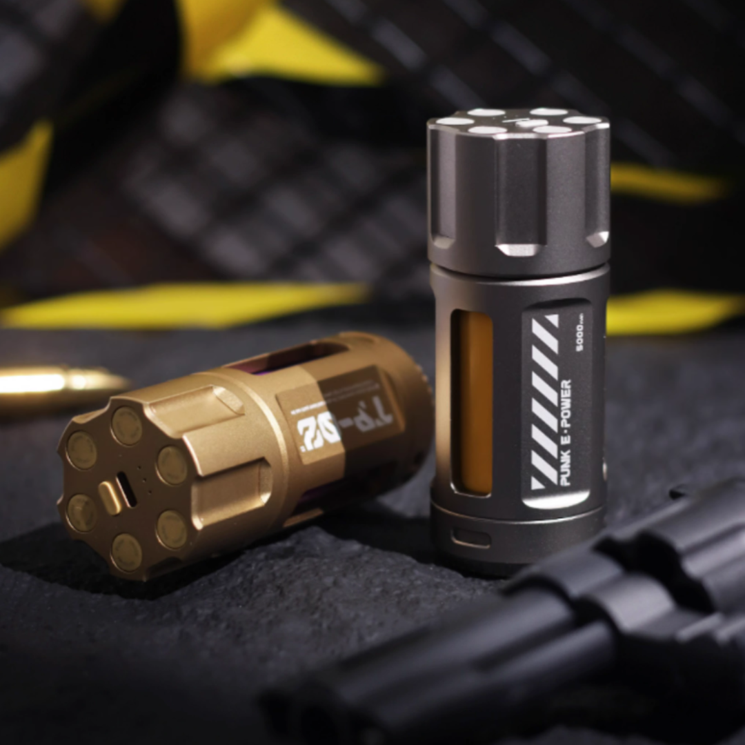 باور بانك على شكل اسطوانة ريفولفر