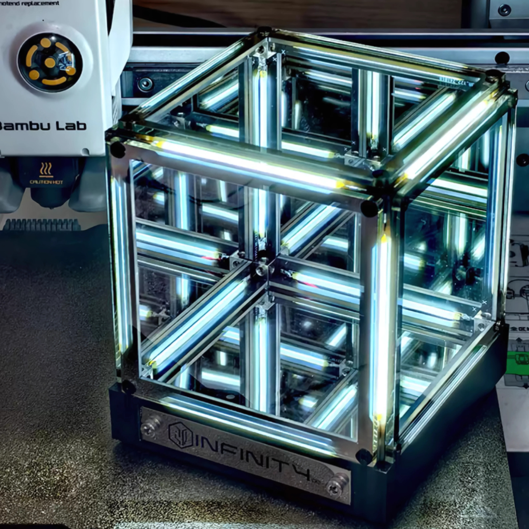 4D Oneindige Spiegel Kubus Licht