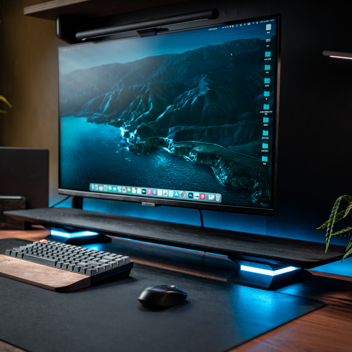 Support de moniteur de bureau Nordeco | versions d'éclairage RGB