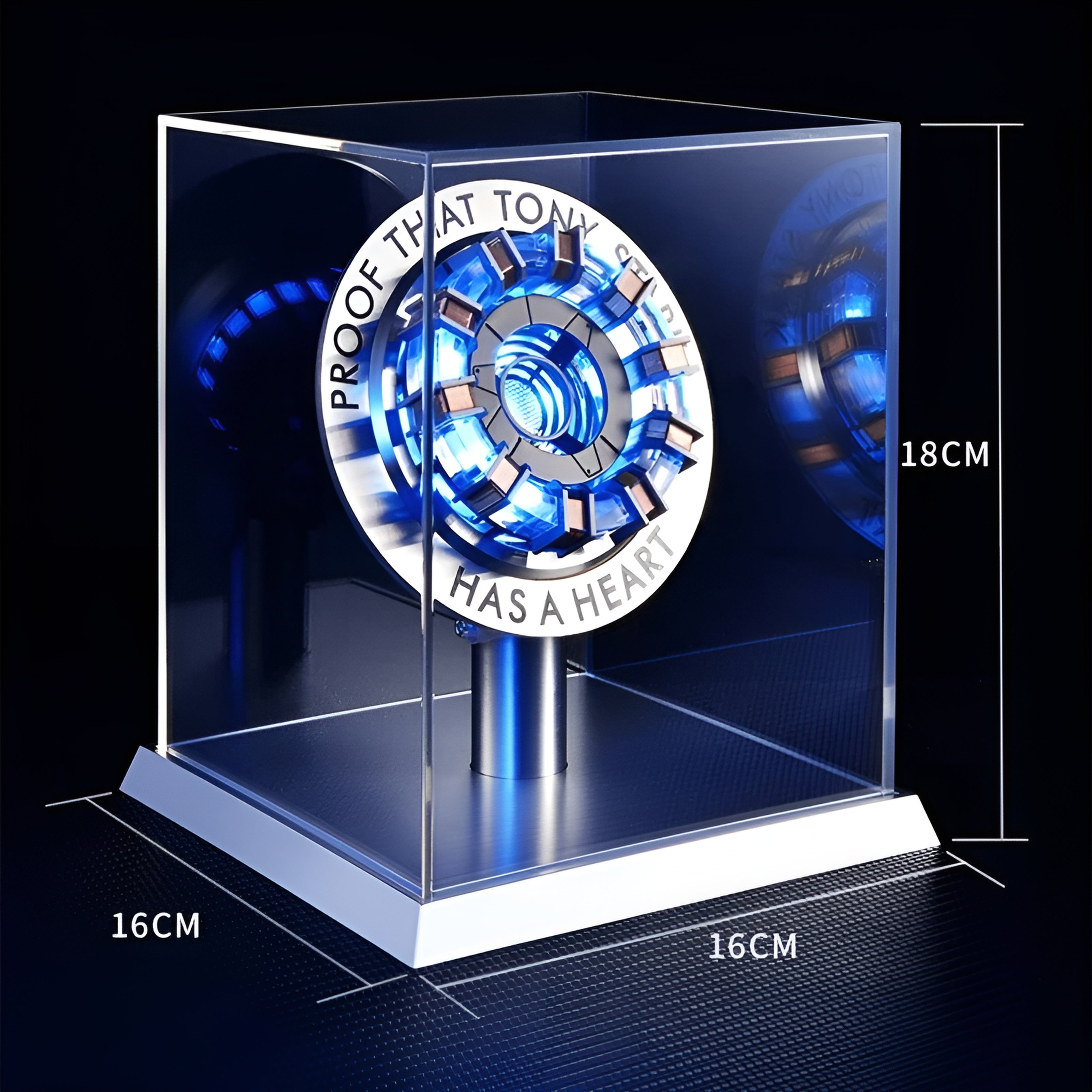 مصباح LED على شكل قلب مفاعل القوس الحديدي | موقف الالمنيوم