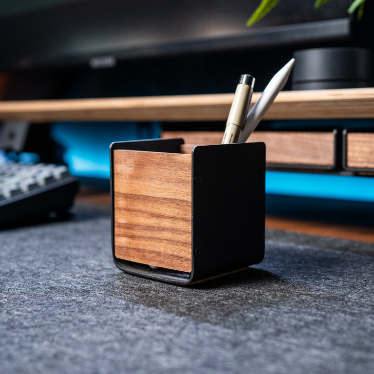 Modular Wooden Pen Holder - Nordeco House