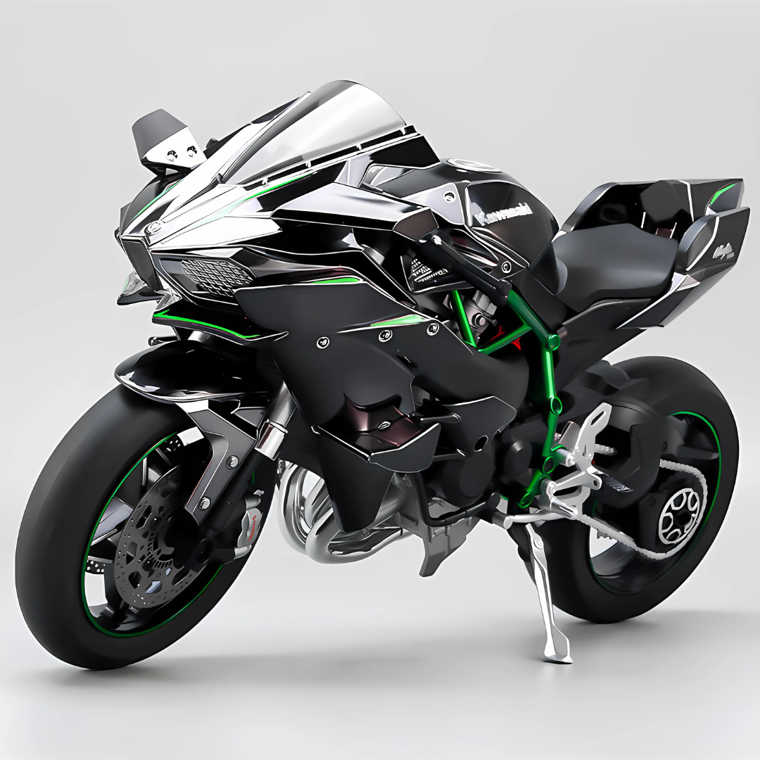 Kawasaki H2R 1:6 Modèle interactif de moto de collectionneur