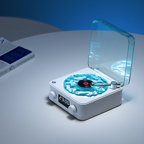 مكبرات صوت بلوتوث ريترو مع جهاز عرض الأضواء المحيطة