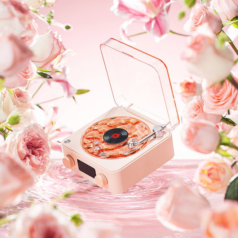 مكبرات صوت بلوتوث ريترو مع جهاز عرض الأضواء المحيطة