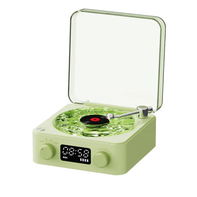 مكبرات صوت بلوتوث ريترو مع جهاز عرض الأضواء المحيطة