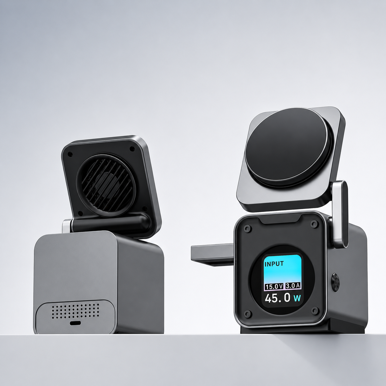 Desktop wireless charging station for phone watch and earbuds