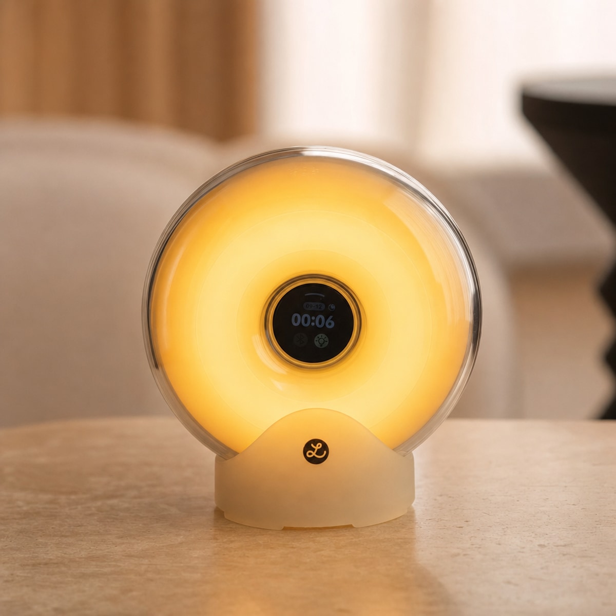 Donut speaker ambient light front glow