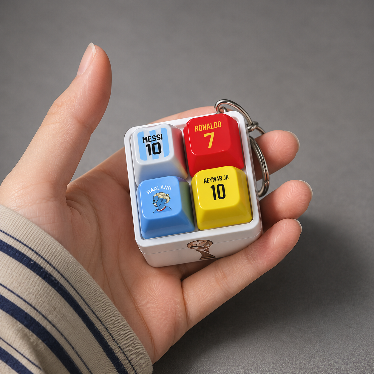 Football sound button keychain handheld display