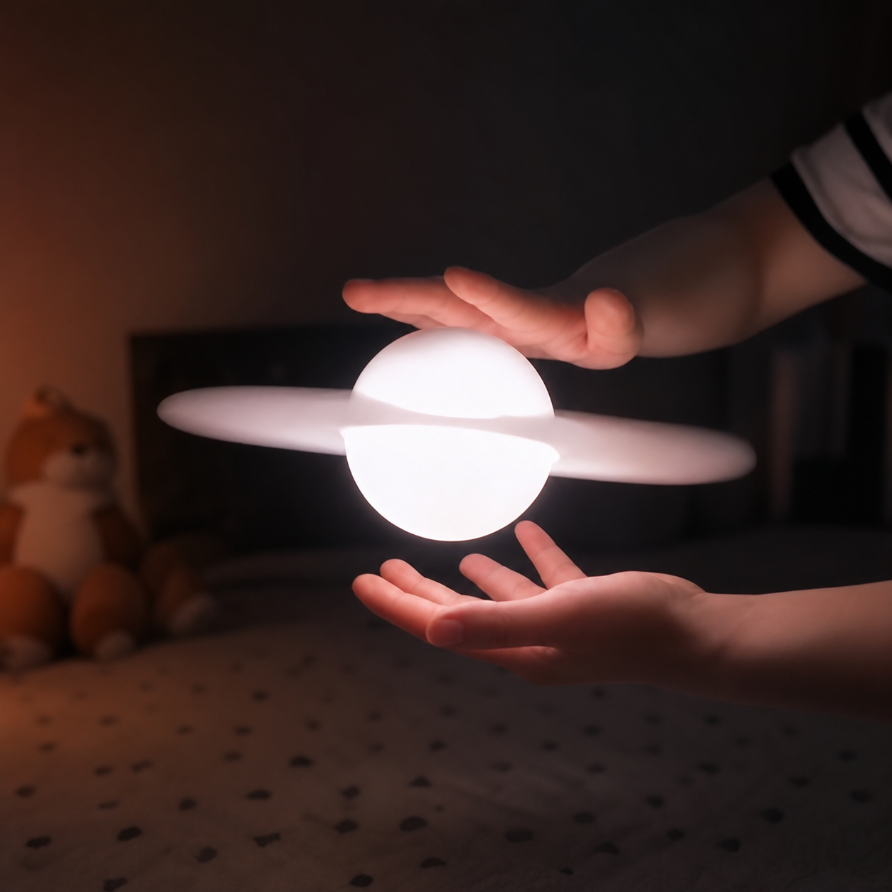 Spiral light spinner toy product display