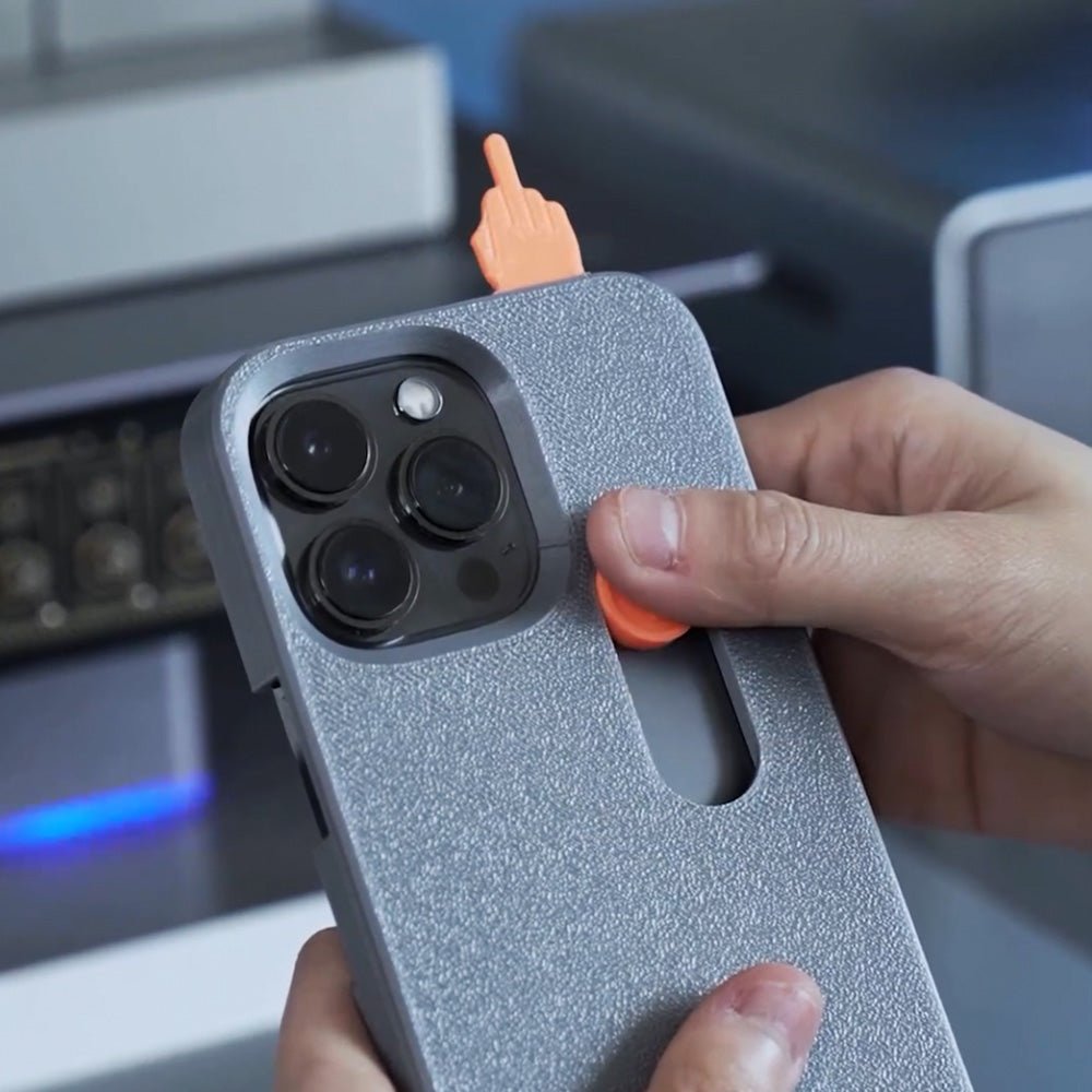 Creative 3D Print Middle finger iPhone case