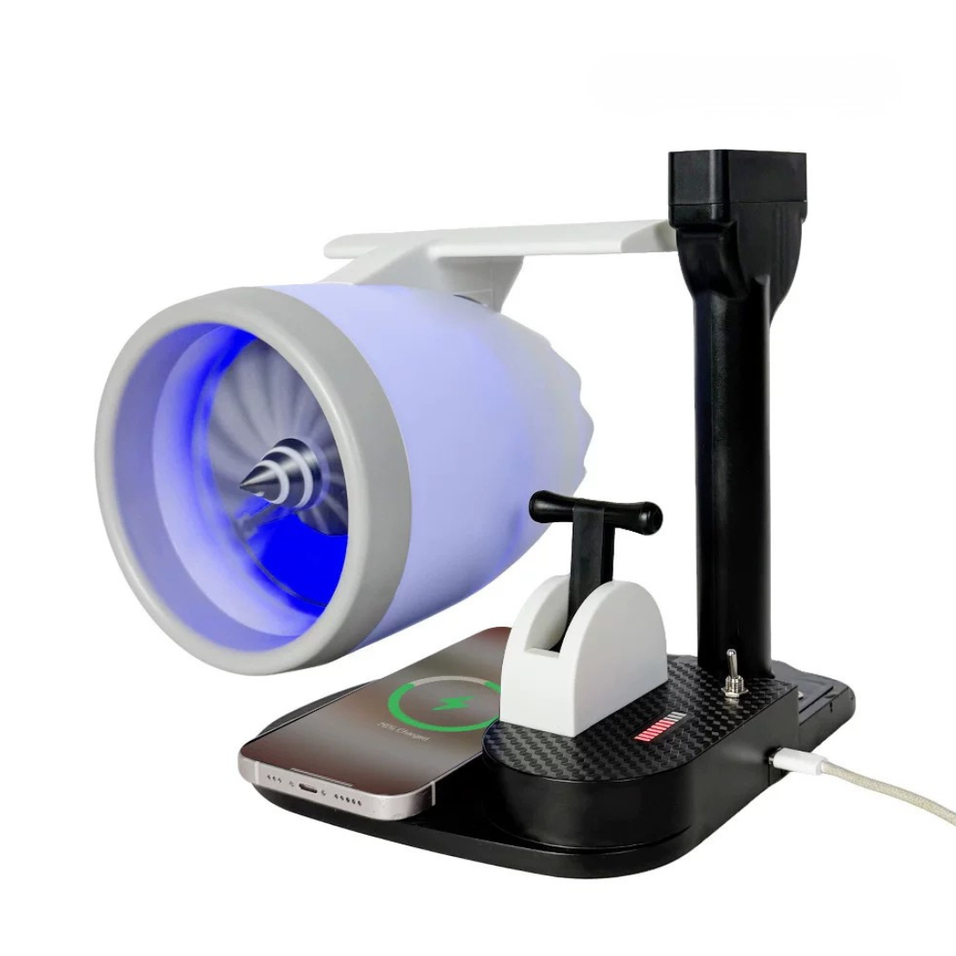 JETFAN V2 blue wireless charging model