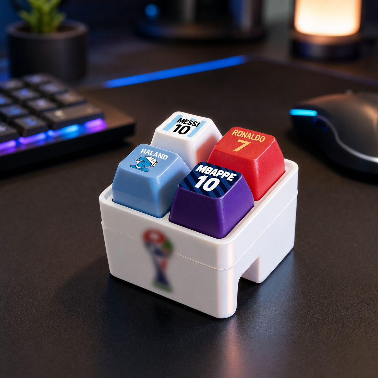 Football sound button keychain desktop main image