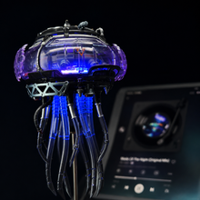 CyberJelly purple transparent shell detail