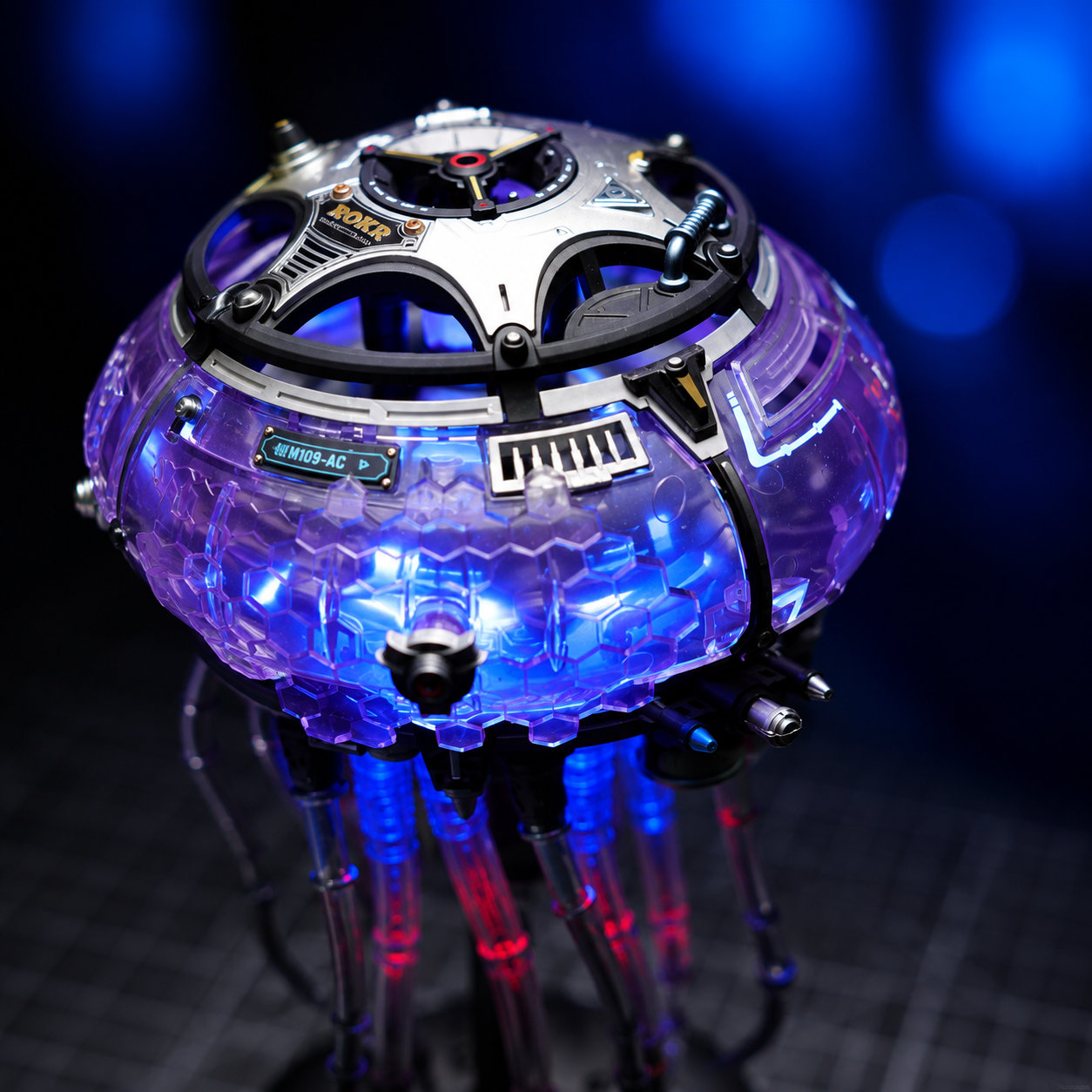CyberJelly light effect and mechanical tentacles