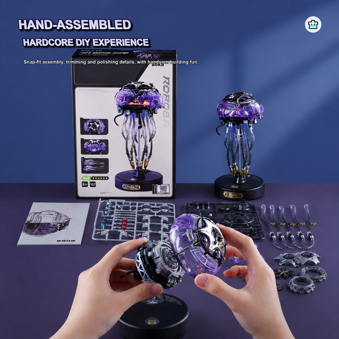 CyberJelly hand-assembled DIY model kit
